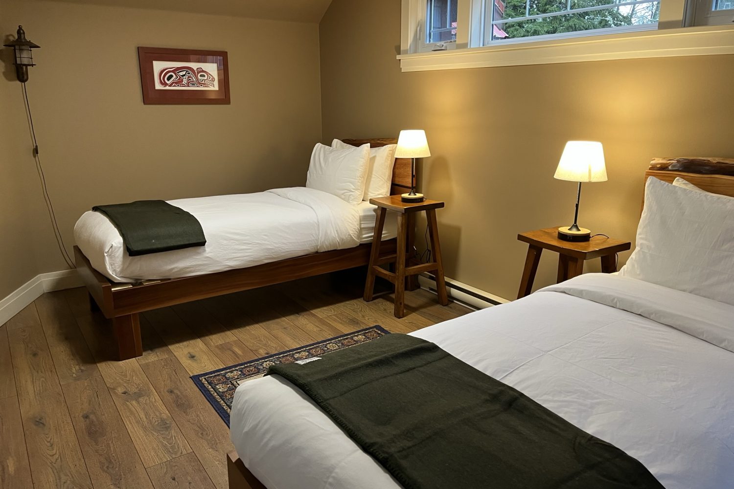 Beds in twin position